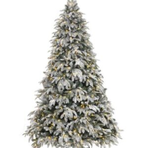 Flocked lit tree by Home accents holiday